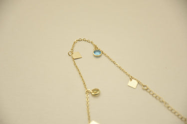 Radiant Reverie: Brass Anklet in 18K Gold